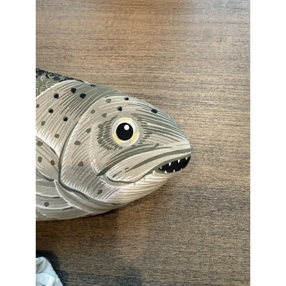 Vintage 1992 Boston Warehouse Trading Corp Fish Oven Mitt Pot Holder Set of 2